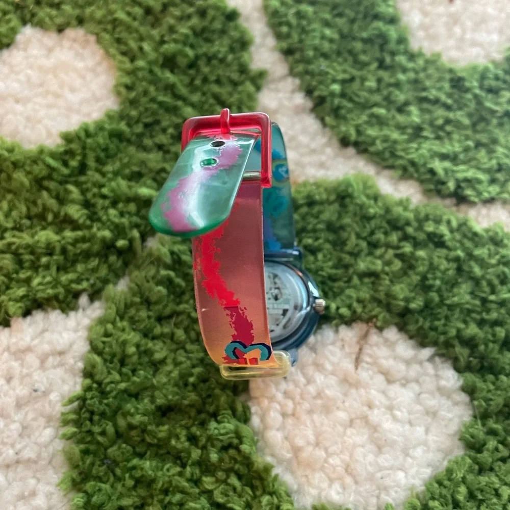 Vintage 90s Colorful Crayon Kids Watch